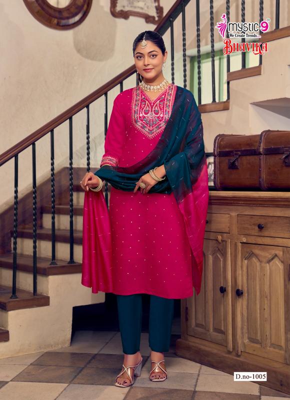 Mystic9 bhavika vol 1 wholesale kurti catalogue online india best